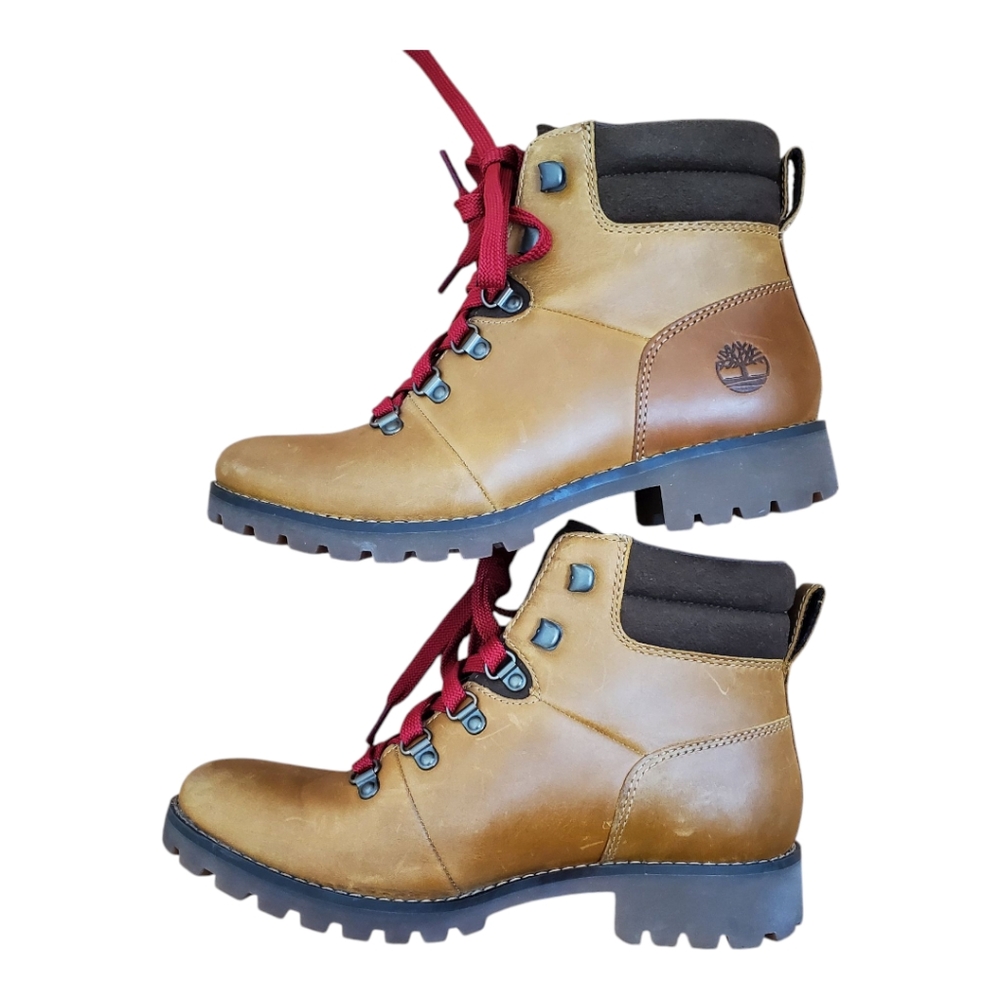 Timberland Ellendale Mid Hiker Waterproof Chukka Boots 6.5 Wheat Tan - Picture 2 of 9